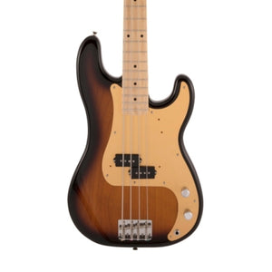 Fender Japan Heritage 50s Precision Bass Guitar, Maple FB, 2-Tone Sunburst