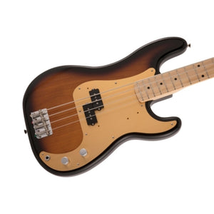 Fender Japan Heritage 50s Precision Bass Guitar, Maple FB, 2-Tone Sunburst