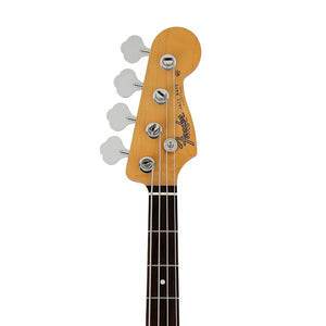 Fender Japan Scandal Tomomi Jazz Bass Guitar, RW FB, Clear Fiesta