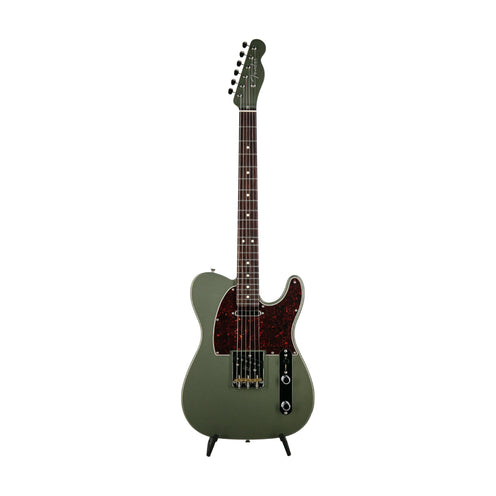 Fender FSR Collection Hybrid II Telecaster Electric Guitar, RW FB, Jasper Olive Metallic