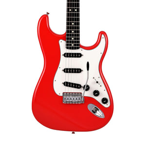 Fender Japan Limited International Color Stratocaster Electric Guitar, RW FB, Morocco Red