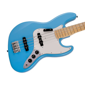 Fender Japan Limited International Color Jazz Bass Electric Guitar, Maple FB, Maui Blue