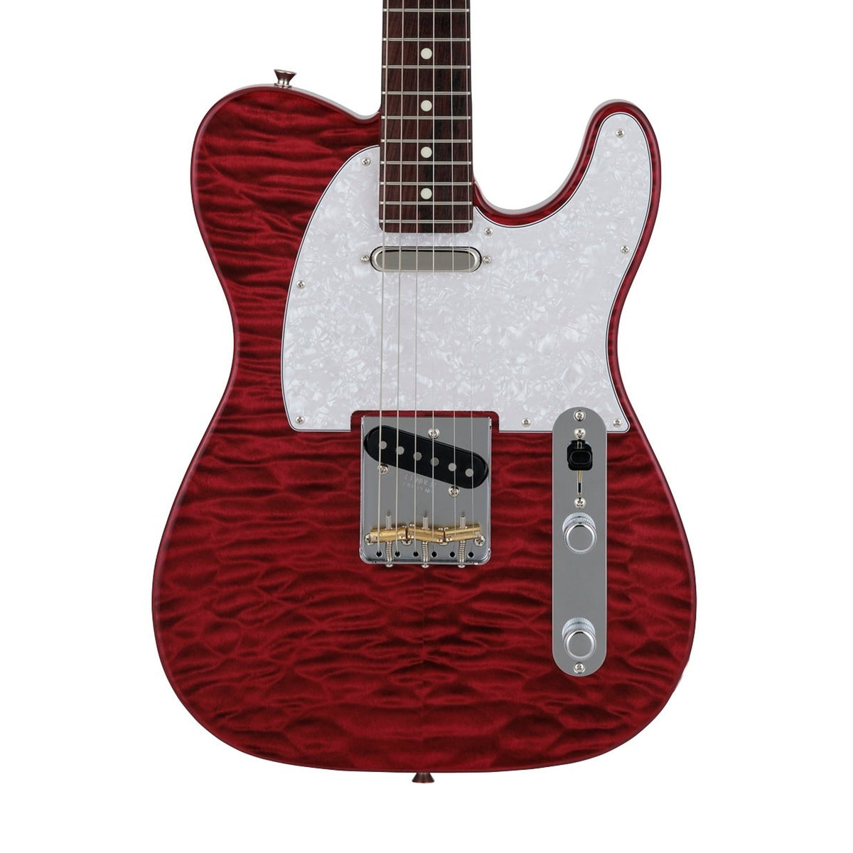 Fender Japan Hybrid II Telecaster Electric Guitar w/Quilt Maple