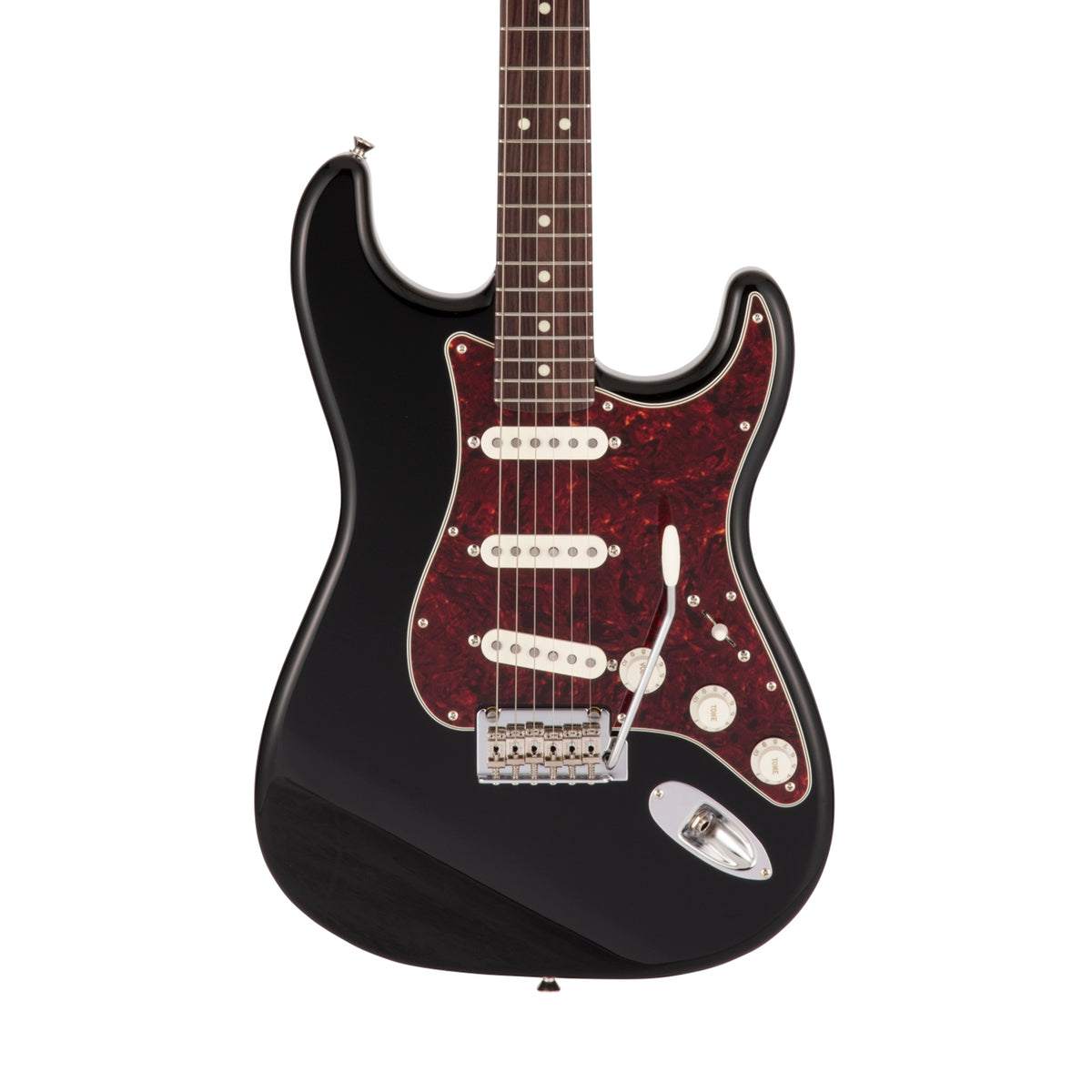 Fender Japan Hybrid Ⅱ Stratocaster MN Fender Japan Hybrid II Stratocaster Electric Guitar, RW FB, Black
