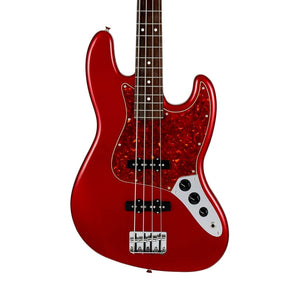 Fender Japan Hybrid II Jazz Bass Guitar, RW FB, Candy Apple Red