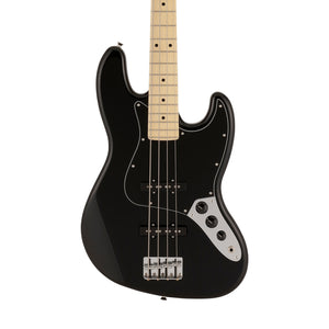 Fender Japan Hybrid II Jazz Bass Guitar, Maple FB, Black