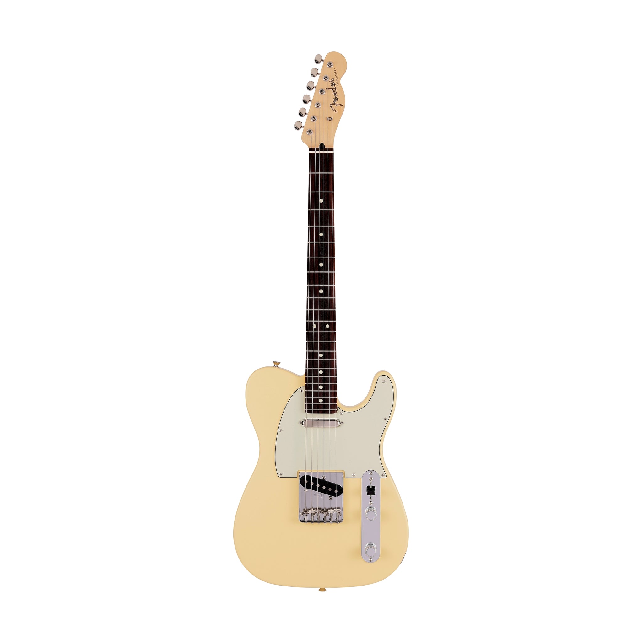Fender Japan Junior Collection Telecaster Electric Guitar, RW FB, Satin Vintage White