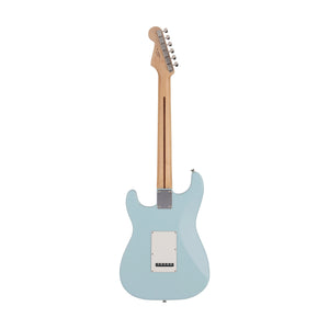 Fender Japan Junior Collection Stratocaster Electric Guitar, Maple FB, Satin Daphne Blue