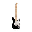 Fender Japan Junior Collection Stratocaster Electric Guitar, Maple FB, Black
