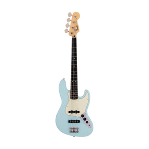 Fender Japan Junior Collection Jazz Bass Guitar, RW FB, Satin Daphne Blue