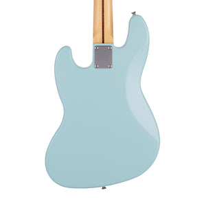 Fender Japan Junior Collection Jazz Bass Guitar, RW FB, Satin Daphne Blue