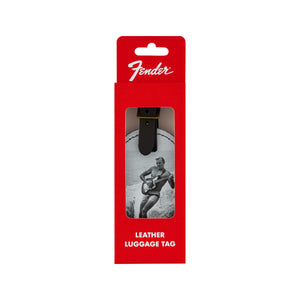 Fender Vintage Ad Surfer Luggage Tag