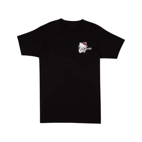 Fender Hello Kitty Front Hit Logo Tee, Black