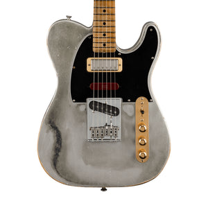 Fender Custom Shop Ltd Ed Kyle Mcmillin Masterbuilt Brent Mason Heavy Relic Telecaster, Flat Silver Satin