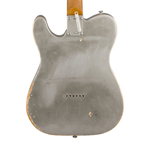 Fender Custom Shop Ltd Ed Kyle Mcmillin Masterbuilt Brent Mason Heavy Relic Telecaster, Flat Silver Satin