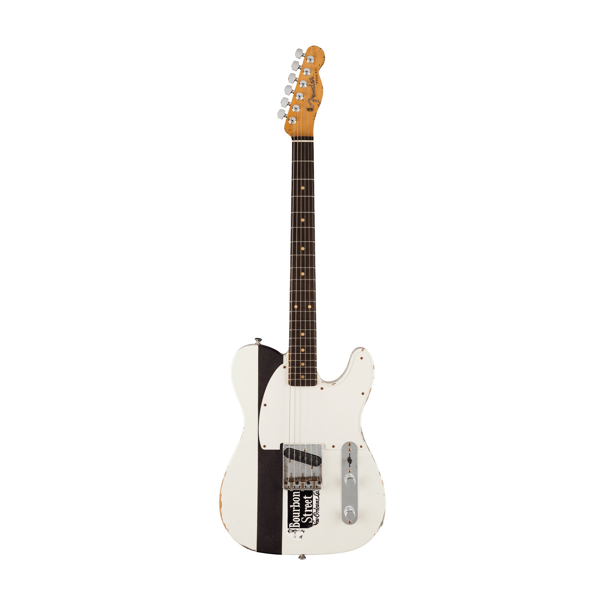 Fender Custom Shop Jason Smith Masterbuilt Ltd Ed Joe Strummer Esquire Relic Guitar, Olympic White