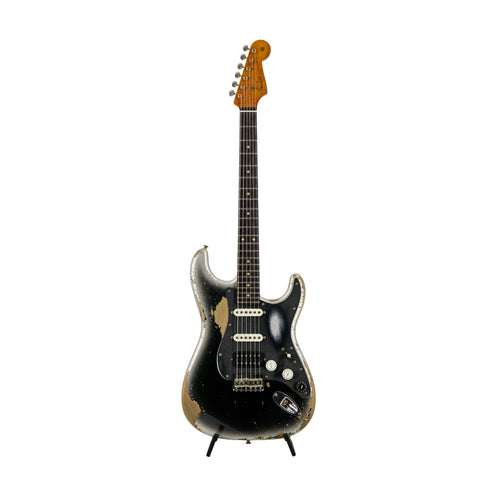 Fender Custom Shop Levy Perry MB 60s Hardtail Strat HSS Heavy Relic, Super Aged Reverse Silver Burst