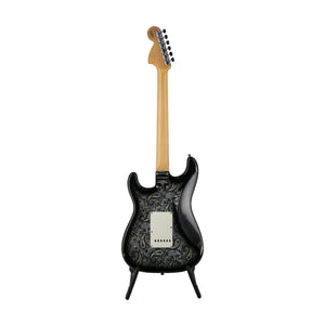Fender Custom Shop Ltd Ed 1968 Stratocaster Heavy Relic Electric Guitar, Black Paisley