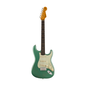 Fender Custom Shop Ltd Ed 1963 Stratocaster Journeyman Relic Electric Guitar, Faded Aged Sherwood Green Metallic
