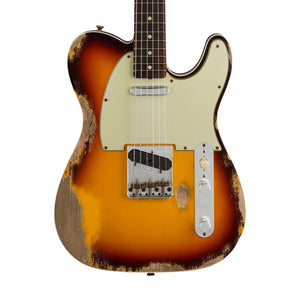 Fender Custom Shop 1960 Telecaster Heavy Relic Electric Guitar, Chocolate 3-Color Sunburst