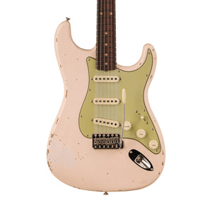 Fender Custom Shop Late 1962 Stratocaster Relic Electric Guitar Super Faded Aged Shell Pink
