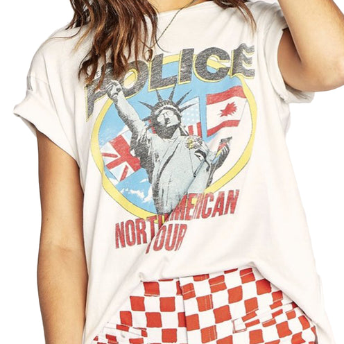 Daydreamer The Police North American Tour Tee, Vintage White