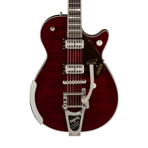 Gretsch G6134TFM-NH Nigel Hendroff Signature Penguin Electric Guitar, Dark Cherry Metallic Flame