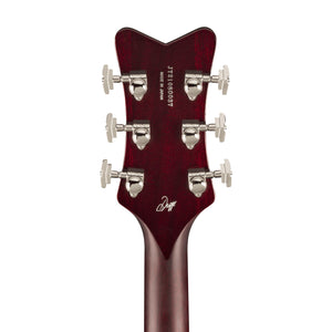 Gretsch G6134TFM-NH Nigel Hendroff Signature Penguin Electric Guitar, Dark Cherry Metallic Flame