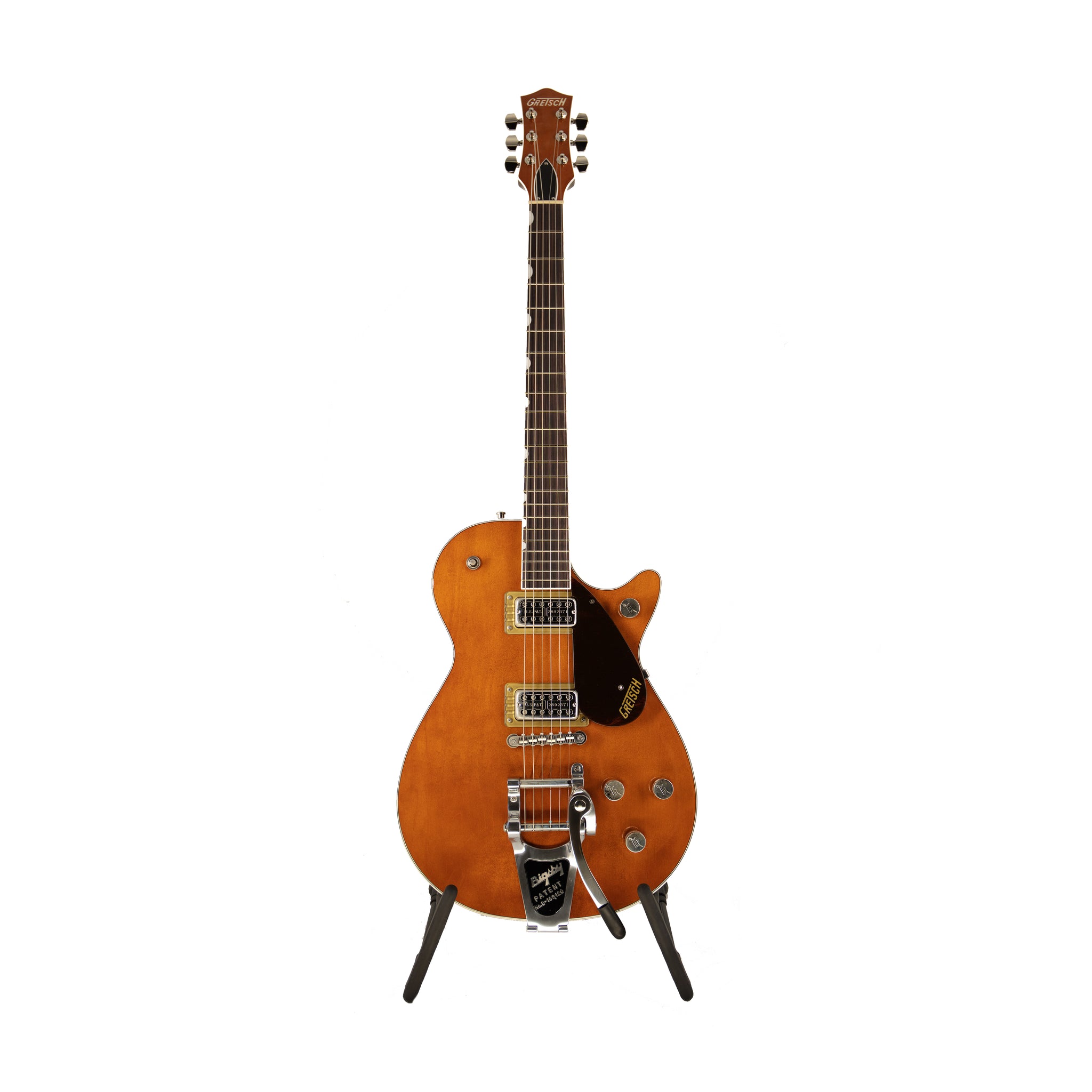 Gretsch G6128T Players Edition Jet FT Electric Guitar w/Bigsby , RW FB, Roundup Orange