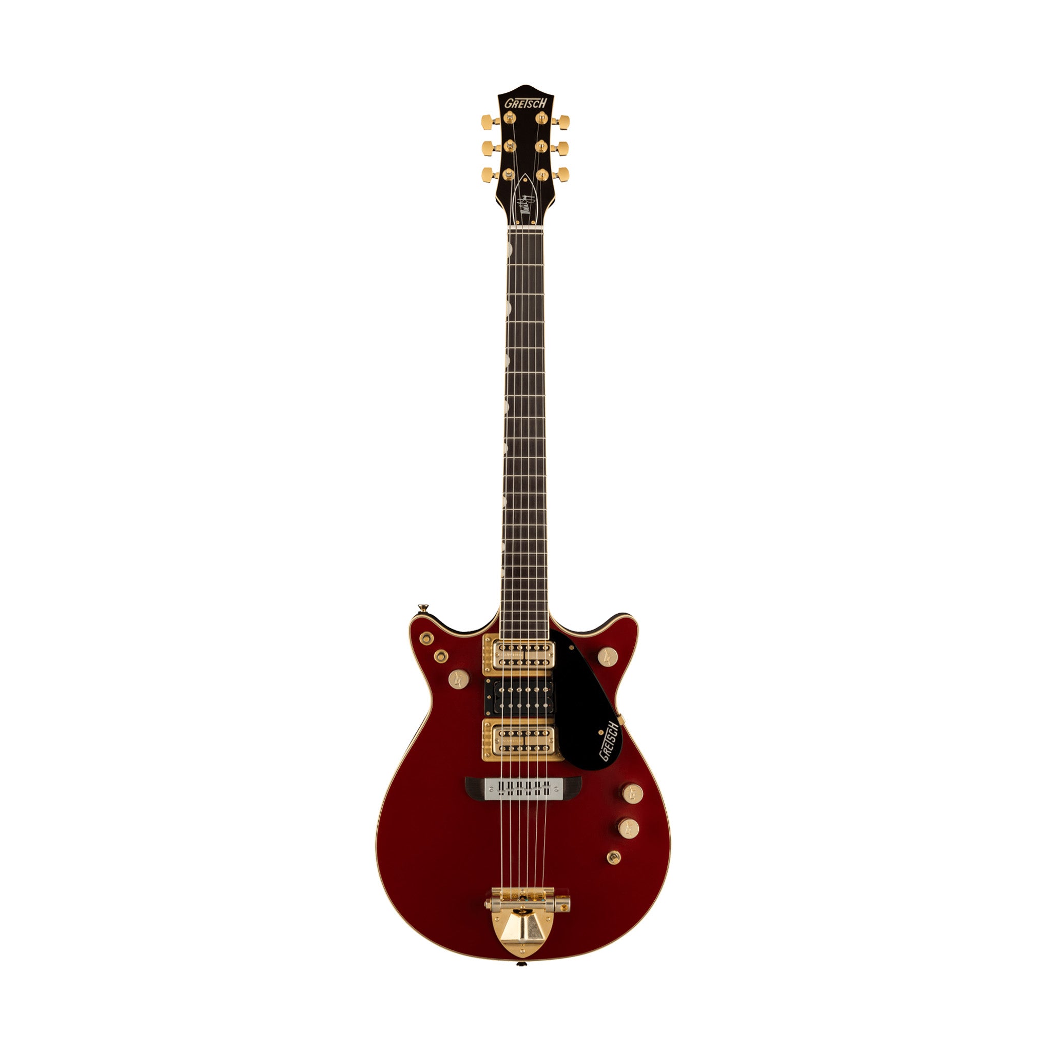 Gretsch G6131G-MY-RB Limited-Ed Malcolm Young Signature Jet Electric Guitar, Ebony FB, Firebird Red