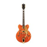 Gretsch G5422TG Electromatic Classic Hollow Body Double-Cut Bigsby Electric Guitar, Orange Stain
