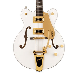 Gretsch G5422TG Electromatic Classic Hollow Body Double-Cut Bigsby Electric Guitar, Snowcrest White