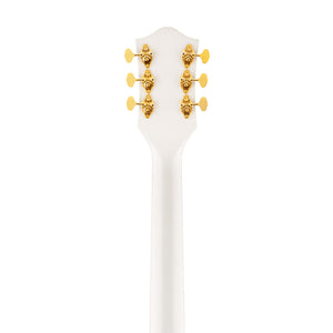 Gretsch G5422TG Electromatic Classic Hollow Body Double-Cut Bigsby Electric Guitar, Snowcrest White