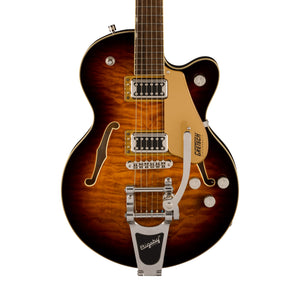 Gretsch G5655T-QM Electromatic Center Block Jr. Single-Cut Quilted w/ Bigsby Guitar, Maple FB, Sweet Tea