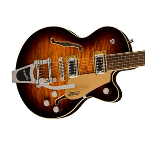 Gretsch G5655T-QM Electromatic Center Block Jr. Single-Cut Quilted w/ Bigsby Guitar, Maple FB, Sweet Tea