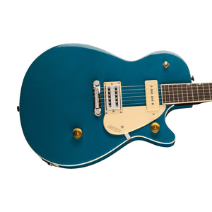 Gretsch G2215-P90 Streamliner Junior Jet Club Electric Guitar, Laurel FB, Ocean Turquoise