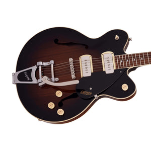Gretsch G2622T-P90 Streamliner Center Block Double-Cut Electric Guitar, Laurel FB, Brownstone