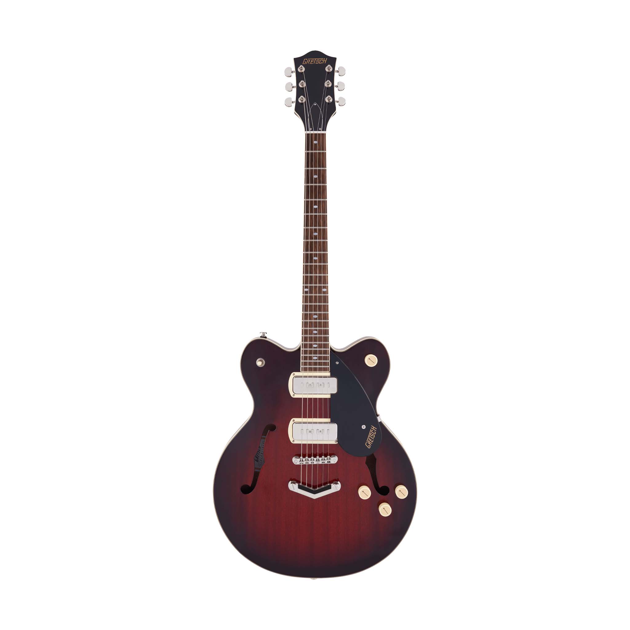 Gretsch G2622-P90 Streamliner Center Block Double-Cut Electric Guitar, Laurel FB, Claret Burst