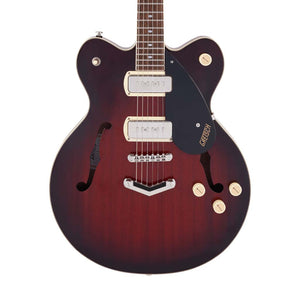 Gretsch G2622-P90 Streamliner Center Block Double-Cut Electric Guitar, Laurel FB, Claret Burst