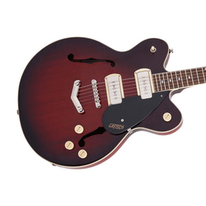 Gretsch G2622-P90 Streamliner Center Block Double-Cut Electric Guitar, Laurel FB, Claret Burst