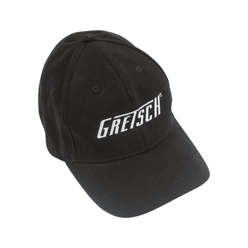 Gretsch Logo Flexfit Hat, Black, Small/Medium
