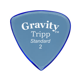 Gravity Tripp Standard 2.0mm Guitar Pick, Polished Blue