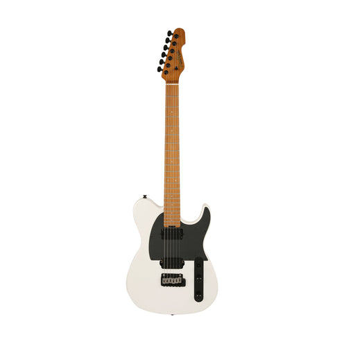 GrassRoots G-THROBBER-WK/M-PWS Electric Guitar, Roasted Maple FB, Pearl White Satin