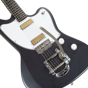 Harmony Standard Silhouette w/ Bigsby Electric Guitar w/Case, RW FB, Slate