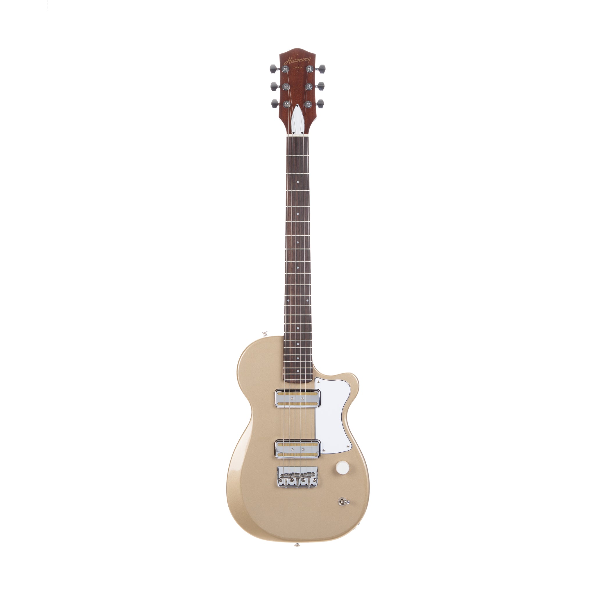 Harmony Standard Juno Electric Guitar w/Case, RW FB, Champagne