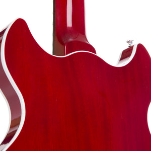 Harmony Standard Comet Electric Guitar w/Case, RW FB, Trans Red