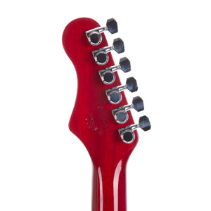 Harmony Standard Comet Electric Guitar w/Case, RW FB, Trans Red