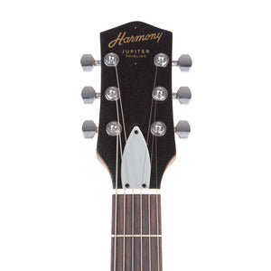 Harmony Standard Series Jupiter Thinline Electric Guitar w/Case, Space Black
