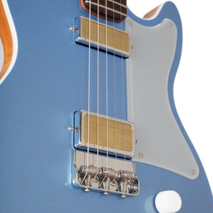 Harmony Standard Jupiter Thinline Electric Guitar w/Case, Sky Blue