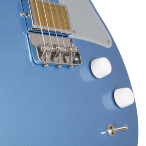 Harmony Standard Jupiter Thinline Electric Guitar w/Case, Sky Blue